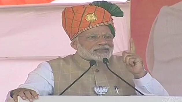 Launching an attack on the Congress over the 26/11 attacks and recalling how the party had urged against politicising the terror strikes but had rushed to question the 2016 surgical strikes carried out by the army, PM Modi said, “They (Congress) demanded proof. Do jawans carry camera when they go on mission?” before going on to underline that the security situation had vastly improved under his regime. (ANI) Launching an attack on the Congress over the 26/11 attacks and recalling how the party had urged against politicising the terror strikes but had rushed to question the 2016 surgical strikes carried out by the army, PM Modi said, “They (Congress) demanded proof. Do jawans carry camera when they go on mission?” before going on to underline that the security situation had vastly improved under his regime. (ANI)