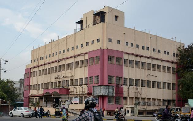 Draupadabai Murlidhar Khedekar general hospital and trauma care centre is located in Bopodi.(Milind Saurkar/HT Photo)