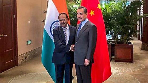National Security Advisor, Ajit Doval shakes hands with Chinese foreign minister, Wang Yi ahead of the 21st round India-China Border talks at Dujiangyan city, in Sichuan province of China, Saturday, November 24, 2018. (PTI Photo) National Security Advisor, Ajit Doval shakes hands with Chinese foreign minister, Wang Yi ahead of the 21st round India-China Border talks at Dujiangyan city, in Sichuan province of China, Saturday, November 24, 2018. (PTI Photo)