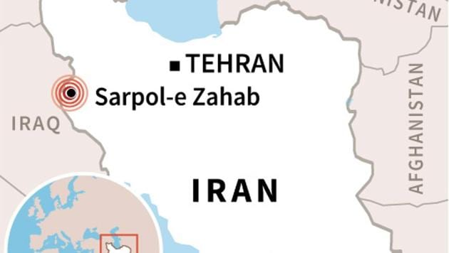 Map locating an earthquake in western Iran. (AFP) Map locating an earthquake in western Iran. (AFP)