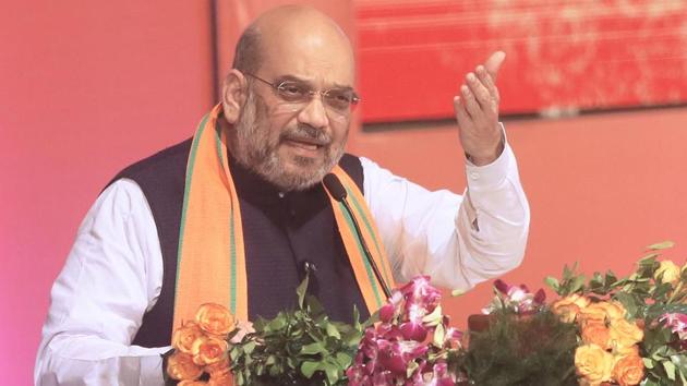 Amit Shah said the BJP has always been in favour of courts hearing the Ayodhya case on a priority basis, but the Congress has been delaying the case. (File Photo) Amit Shah said the BJP has always been in favour of courts hearing the Ayodhya case on a priority basis, but the Congress has been delaying the case. (File Photo)