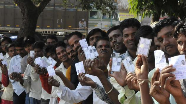 Madhya Pradesh is among the oldest bastions of the BJP and of its precursor, the Bharatiya Jana Sangh.(HT File Photo)