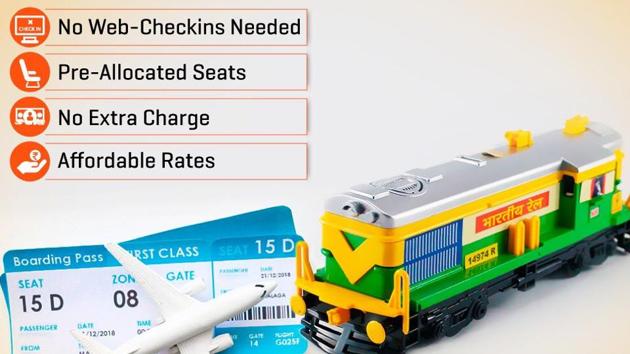 In a tongue-in-cheek tweet that came a day after a controversy arose over some airlines charging flyers a nominal fee for seat selection during web check-in, the railways listed out the benefits of travelling by train. (Photo: Twitter/@RailMinIndia) In a tongue-in-cheek tweet that came a day after a controversy arose over some airlines charging flyers a nominal fee for seat selection during web check-in, the railways listed out the benefits of travelling by train. (Photo: Twitter/@RailMinIndia)