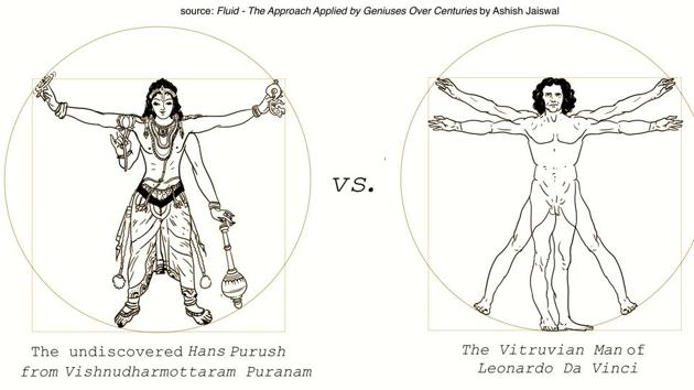 The idea of the Vitruvian Man was not originally Leonardo da Vinci’s.