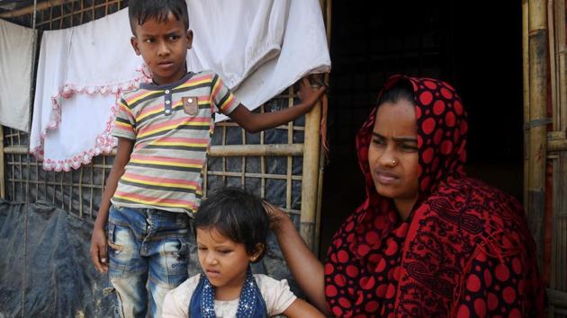 More than 7,00,000 Rohingya crossed into Bangladesh last year fleeing an army crackdown in the north of Rakhine State, according to U.N. agencies.(AFP/Picture for representation) More than 7,00,000 Rohingya crossed into Bangladesh last year fleeing an army crackdown in the north of Rakhine State, according to U.N. agencies.(AFP/Picture for representation)