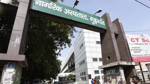 Since Diwali, there has been an increase of almost 50% in the number of patients coming in with upper respiratory infections, such as tonsillitis, sore throat and acute bronchitis, at the Civil Hospital, Gurugram. (Sanjeev Verma/HT file) Since Diwali, there has been an increase of almost 50% in the number of patients coming in with upper respiratory infections, such as tonsillitis, sore throat and acute bronchitis, at the Civil Hospital, Gurugram. (Sanjeev Verma/HT file)