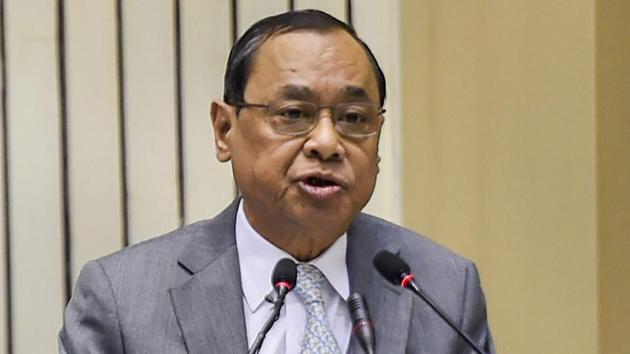 Chief Justice of India Ranjan Gogoi addresses the inaugural function of Constitution Day celebrations, in New Delhi, Monday, Nov. 26, 2018. (PTI) Chief Justice of India Ranjan Gogoi addresses the inaugural function of Constitution Day celebrations, in New Delhi, Monday, Nov. 26, 2018. (PTI)