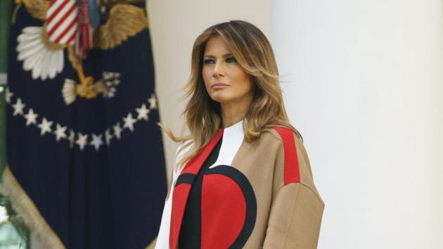 First lady Melania Trump participates in a ceremony to pardon the National Thanksgiving Turkey in the Rose Garden of the White House in Washington, Tuesday, Nov. 20, 2018. (AP Photo/Carolyn Kaster) (AP) First lady Melania Trump participates in a ceremony to pardon the National Thanksgiving Turkey in the Rose Garden of the White House in Washington, Tuesday, Nov. 20, 2018. (AP Photo/Carolyn Kaster) (AP)