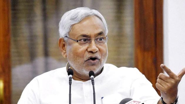 After nearly three weeks of mud-slinging and in a first step to bury the hatchet in the NDA, Bihar chief minister Nitish Kumar tried to clear the controversy over his ‘neech (low)’ remarks allegedly targeted at Rashtriya Lok Samta Party (RLSP) chief and union minister of state for HRD, Upendra Kushwaha.(PTI File Photo) After nearly three weeks of mud-slinging and in a first step to bury the hatchet in the NDA, Bihar chief minister Nitish Kumar tried to clear the controversy over his ‘neech (low)’ remarks allegedly targeted at Rashtriya Lok Samta Party (RLSP) chief and union minister of state for HRD, Upendra Kushwaha.(PTI File Photo)
