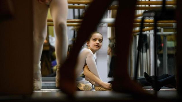After a 10-year career in Moscow, a knee injury that stopped her from dancing, and she opened a ballet studio in 2001. It is in these types of studios, she said, that a dancer’s “willpower and character” is forged before going on to Russia’s ballet academies -- famed for their strict and rigid training. (Mladen Antonov / AFP) After a 10-year career in Moscow, a knee injury that stopped her from dancing, and she opened a ballet studio in 2001. It is in these types of studios, she said, that a dancer’s “willpower and character” is forged before going on to Russia’s ballet academies -- famed for their strict and rigid training. (Mladen Antonov / AFP)
