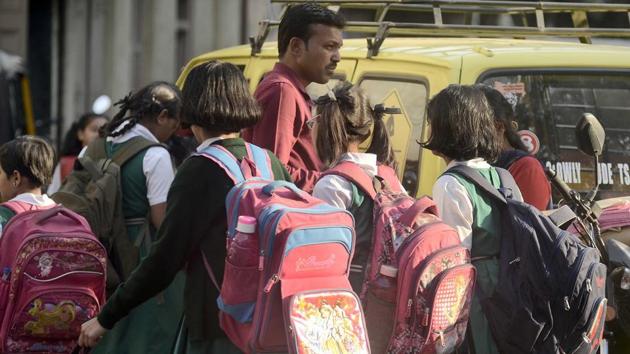 Students should not be asked to bring additional books, extra materials and the weight of a school bag should not exceed the prescribed limit, an HRD ministry order said. (Picture for representation) Students should not be asked to bring additional books, extra materials and the weight of a school bag should not exceed the prescribed limit, an HRD ministry order said. (Picture for representation)
