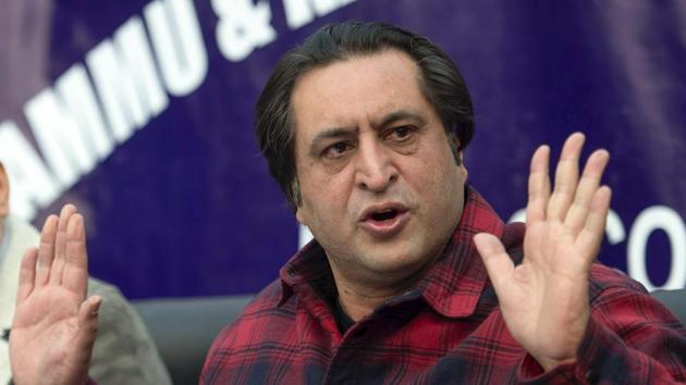 Sajjad Lone’s claim comes days after Malik dissolved the state assembly that was kept suspended since June, following claims for government formation by two groups — BJP-backed Lone and PDP’s Mehbooba Mufti with the support of NC and Congress on November 21.(PTI) Sajjad Lone’s claim comes days after Malik dissolved the state assembly that was kept suspended since June, following claims for government formation by two groups — BJP-backed Lone and PDP’s Mehbooba Mufti with the support of NC and Congress on November 21.(PTI)