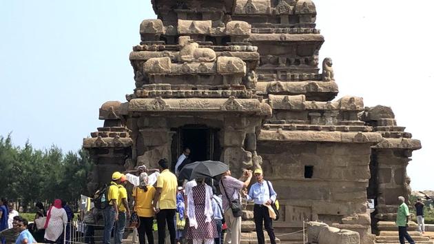 The Shore temple at Mahabalipuram.