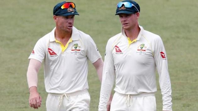 Steve Smith (right)and David Warner were banned for a year after the Sandpaper Gate episode in South Africa in March.