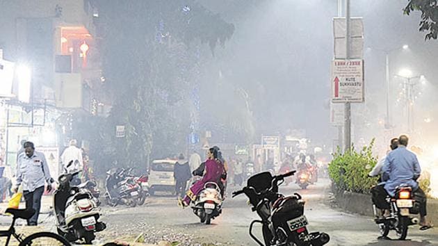According to Safar, air quality in Pune was “very poor” in terms of particulate matter readings, which reached five times above the permissible mark.(HT PHOTO)