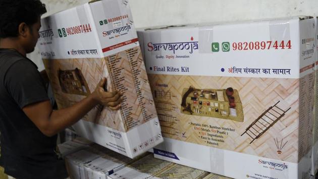 “India is a billion people and billion stigmas, prejudices against taboo subjects like death,” Bilva Desai Singh, who runs Mokshshil said. “Awareness is key to enabling conversations about dignity in death and we’re trying to do that.” Mehta meanwhile said SarvaPooja is also considering launching arrangements for Muslims. “Death is inevitable and we want to help everyone bid farewell to their loved ones with dignity,” he explained. (Indranil Mukherjee / AFP)