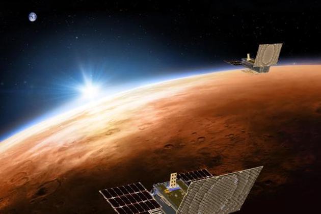 NASA’s unmanned Martian quake sensor, InSight, has landed at a slight angle on the Red Planet,(HT File Photo)