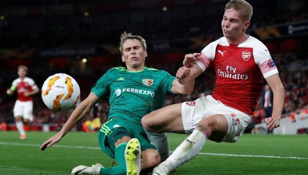 Arsenal were set to play Vorskla Poltava on Thursday.(REUTERS) Arsenal were set to play Vorskla Poltava on Thursday.(REUTERS)
