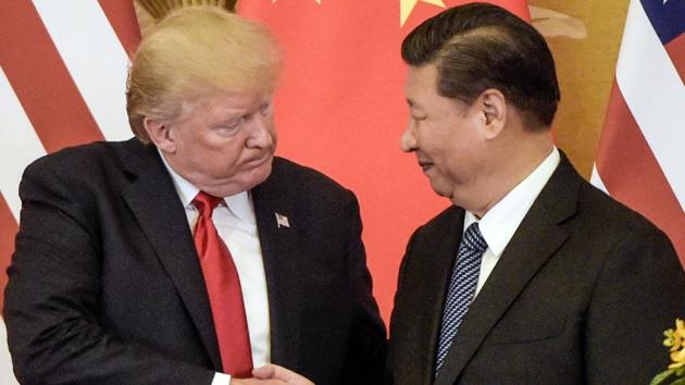 Earlier this month, Xi and Trump discussed the US-China trade conflict during a phone conversation that Trump called “very good.”(AFP)