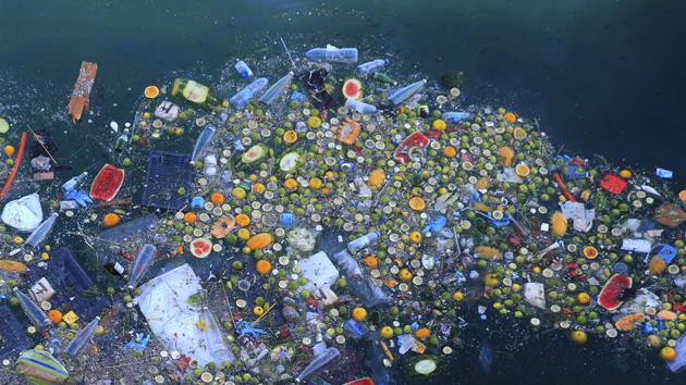 Trash floats next to rocky coastal area in the Mediterranean Sea on the Beirut coastline, Lebanon. Once a source of pride, the country’s Mediterranean coastline has become a source of shame for many Lebanese because of the swirling trash that pollutes its shores. (Hassan Ammar / AP) Trash floats next to rocky coastal area in the Mediterranean Sea on the Beirut coastline, Lebanon. Once a source of pride, the country’s Mediterranean coastline has become a source of shame for many Lebanese because of the swirling trash that pollutes its shores. (Hassan Ammar / AP)
