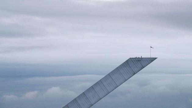 Tourists takes pictures at Holmenkollen Ski Jump in Holmenkollen National Ski Arena in Oslo, Norway. (Lise Aserud / NTB Scanpix via REUTERS) Tourists takes pictures at Holmenkollen Ski Jump in Holmenkollen National Ski Arena in Oslo, Norway. (Lise Aserud / NTB Scanpix via REUTERS)