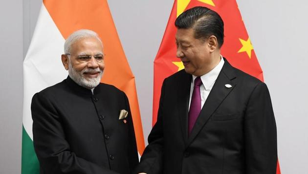 PM Narendra Modi with President Xi of China at G20 summit.(Twitter/@MEAIndia) PM Narendra Modi with President Xi of China at G20 summit.(Twitter/@MEAIndia)