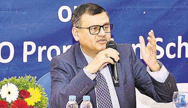 Rajiv Kumar Joint Secretary of Ministry of Electronics and Information Technology present at the workshop on India BPO Promotion Scheme at The Orchid Hotel, Balewadi in Pune. (Milind Saurkar/HT Photo) Rajiv Kumar Joint Secretary of Ministry of Electronics and Information Technology present at the workshop on India BPO Promotion Scheme at The Orchid Hotel, Balewadi in Pune. (Milind Saurkar/HT Photo)