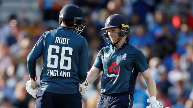 File image of England ODI skipper Eoin Morgan in action during a match.(Action Images via Reuters)