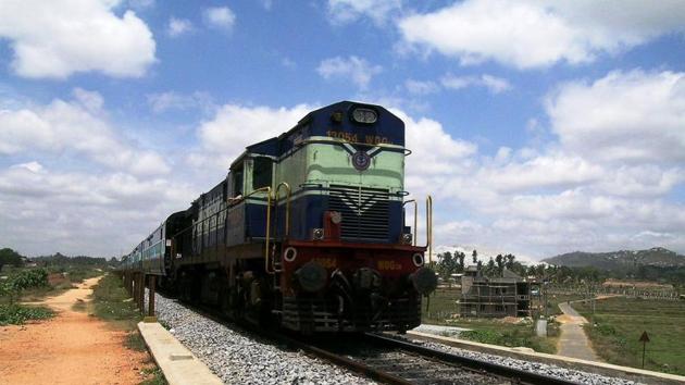 Court officials in Tamil Nadu today tried to seize a train engine over the railways’ long-pending default on land acquisition compensation (File Photo)(HT)