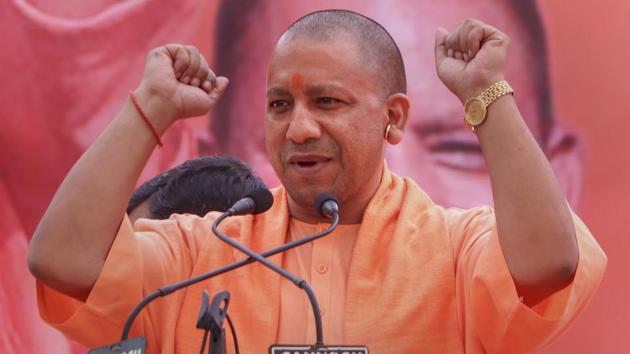 During a poll rally at Malakheda in Alwar district, Yogi Adityanath had said Hanuman was a forest dweller, deprived and a Dalit.(PTI)