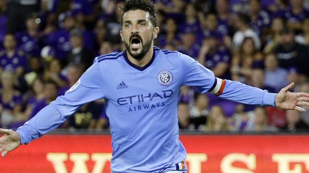 David Villa is the latest high-profile acquisition by Vissel Kobe in the western Japanese port city of Kobe.(AP)