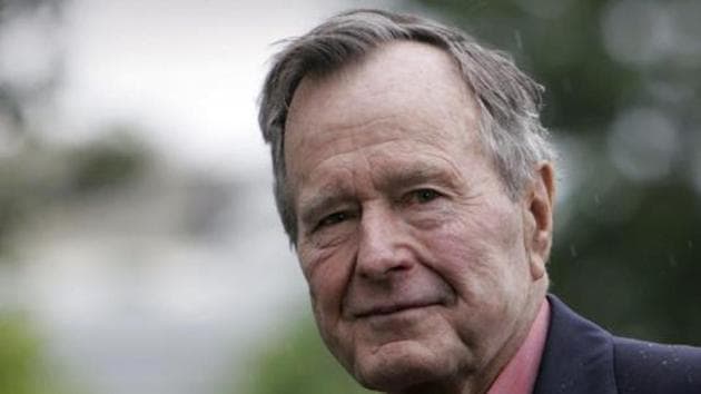 Former US president George HW Bush has died at age 94.(HT File Photo)