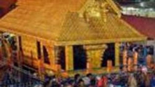 Fewer devotees visited the Sabarimala shrine in the first two-weeks of the annual pilgrimage season that began in mid November.(PTI)