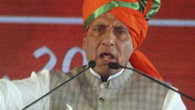 Union home minister Rajnath Singh(PTI)