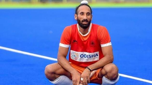 Indian Hockey player Sardar Singh during a practice session ahead of Asian Games 2018.(PTI)