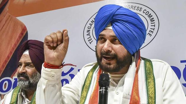 Punjab Cabinet Minister Navjot Singh Sidhu in Hyderabad, Friday, Nov. 30, 2018. Sidhu has been targeted by some Punjab ministers who either want him to resign or apologise to chief minister Amarinder Singh for his ‘Rahul Gandhi is my captain’ remark. (PTI) Punjab Cabinet Minister Navjot Singh Sidhu in Hyderabad, Friday, Nov. 30, 2018. Sidhu has been targeted by some Punjab ministers who either want him to resign or apologise to chief minister Amarinder Singh for his ‘Rahul Gandhi is my captain’ remark. (PTI)