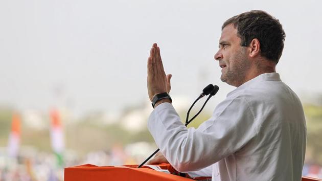 Congress chief Rahul Gandhi targeted PM Narendra Modi over employment opportunities, farm loan waiver, Rafale deal and demonetisation while speaking in Alwar. He hit out at Modi over his promise of providing employment to 2 crore youths during the 2014 Lok Sabha elections. (PTI File) Congress chief Rahul Gandhi targeted PM Narendra Modi over employment opportunities, farm loan waiver, Rafale deal and demonetisation while speaking in Alwar. He hit out at Modi over his promise of providing employment to 2 crore youths during the 2014 Lok Sabha elections. (PTI File)