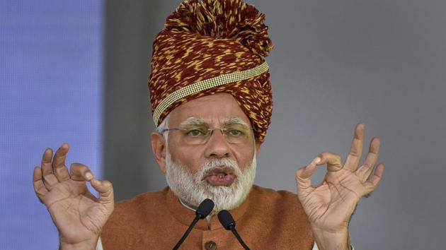 Rajasthan assembly elections 2018: Prime Minister Narendra Modi addresses an election rally in Jodhpur.(PTI Photo) Rajasthan assembly elections 2018: Prime Minister Narendra Modi addresses an election rally in Jodhpur.(PTI Photo)