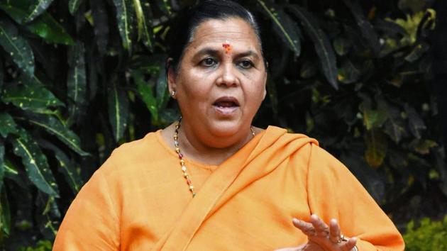 Uma Bharti had said last week that the BJP does not have a patent on Ram temple, and called upon all parties to come together to build the temple in Ayodhya.(PTI/File Photo)