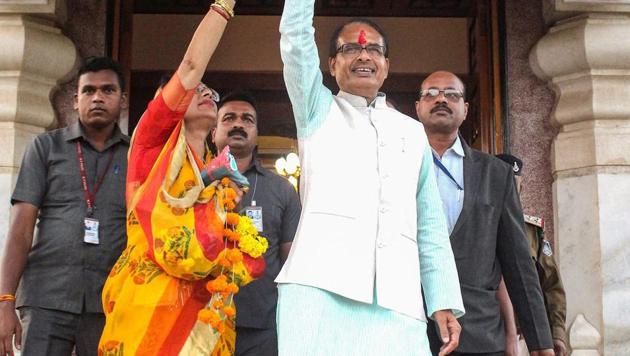 The Congress is up in arms against the Shivraj Singh Chouhan government’s decision to hold a cabinet meeting on Wednesday, before the results are declared on December 11 for the November 28 Madhya Pradesh assembly elections.(PTI/File Photo)