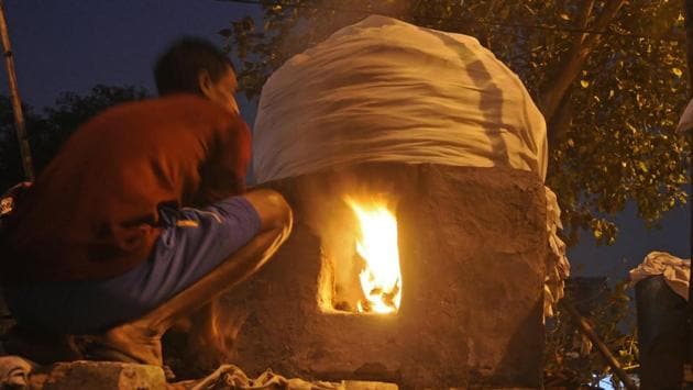 Each Hoj has an attached coal-oven for cleaning oil-tinted clothes with hot water. The process has changed, but the idea behind the Dhobikhana was to encourage dry cleaning, where clothes were cleaned by vapour from heated water. That process would consume around 12 hours. (Samir Jana / HT Photo) Each Hoj has an attached coal-oven for cleaning oil-tinted clothes with hot water. The process has changed, but the idea behind the Dhobikhana was to encourage dry cleaning, where clothes were cleaned by vapour from heated water. That process would consume around 12 hours. (Samir Jana / HT Photo)