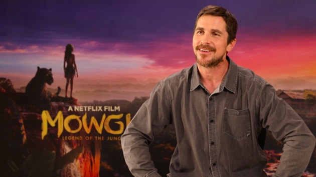 Christian Bale promotes Netflix’s Mowgli: Legend of the Jungle in Mumbai.