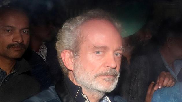 Christian Michel, a key accused and alleged middleman in the <span class='webrupee'>₹</span>3600 crore deal between the Indian Air Force and Agusta Westland for the purchase of helicopters.(REUTERS)