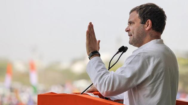 Congress President Rahul Gandhi addresses a public gathering at Gadwal, Telangana, Dec 3, 2018 (PTI) Congress President Rahul Gandhi addresses a public gathering at Gadwal, Telangana, Dec 3, 2018 (PTI)