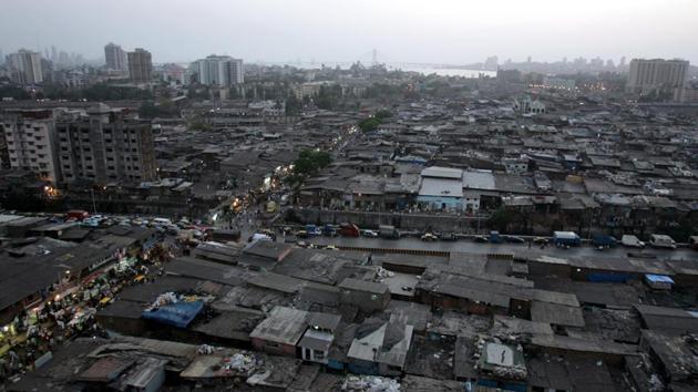 An aerial view of Mumbai’s Dharavi slum. (HT File) An aerial view of Mumbai’s Dharavi slum. (HT File)