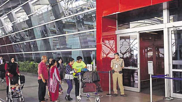 Twice recently, Delhi’s Indira Gandhi International airport witnessed radioactive scare, which was followed by detailed scanning of its cargo terminals by the experts from the Department of Atomic Energy (DAE).(HT File) Twice recently, Delhi’s Indira Gandhi International airport witnessed radioactive scare, which was followed by detailed scanning of its cargo terminals by the experts from the Department of Atomic Energy (DAE).(HT File)