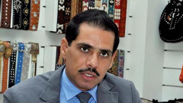 File photo of Congress president Sonia Gandhi's son-in-law, Robert Vadra. (HT File Photo) File photo of Congress president Sonia Gandhi's son-in-law, Robert Vadra. (HT File Photo)
