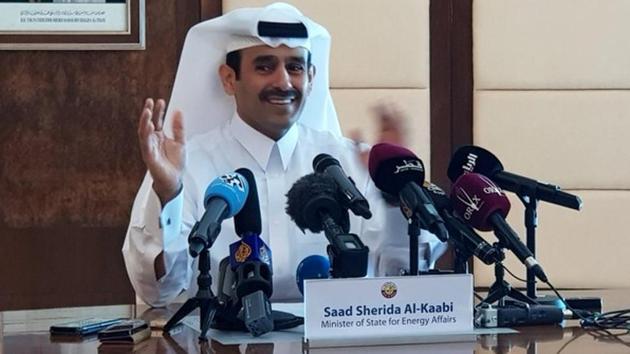 Saad al-Kaabi, Qatar’s minister of state for energy affairs, speaks during a news conference in Doha, Qatar, December 3, 2018. The west Asian country will leave the OPEC next month. (REUTERS) Saad al-Kaabi, Qatar’s minister of state for energy affairs, speaks during a news conference in Doha, Qatar, December 3, 2018. The west Asian country will leave the OPEC next month. (REUTERS)