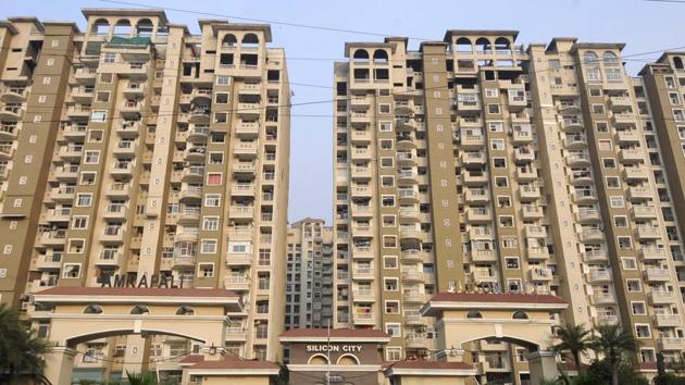 An Amrapali group project. The Supreme Court on Wednesday ordered seizure of the group’s various properties for which home buyers’ money had allegedly been diverted (File Photo by Sunil Ghosh / Hindustan Times)(HT)