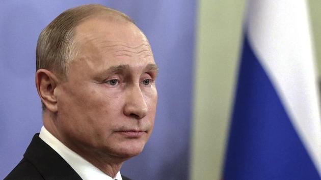 Russian President Vladimir Putin dismissed Pompeo’s statement as a smokescreen, saying Washington had already decided to ditch the Intermediate-Range Nuclear Forces treaty (INF). (AP) Russian President Vladimir Putin dismissed Pompeo’s statement as a smokescreen, saying Washington had already decided to ditch the Intermediate-Range Nuclear Forces treaty (INF). (AP)